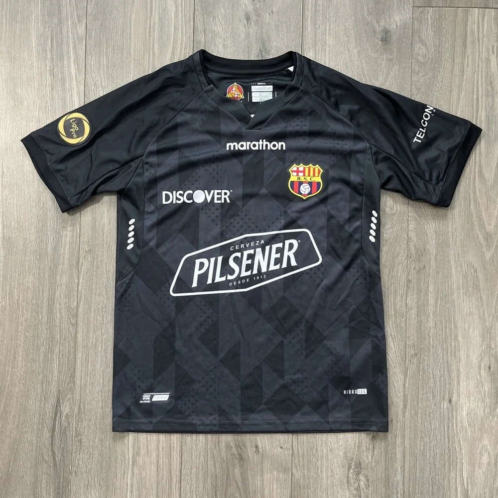 Marathon Barcelona FC Men's S Jersey Black Short Sleeve